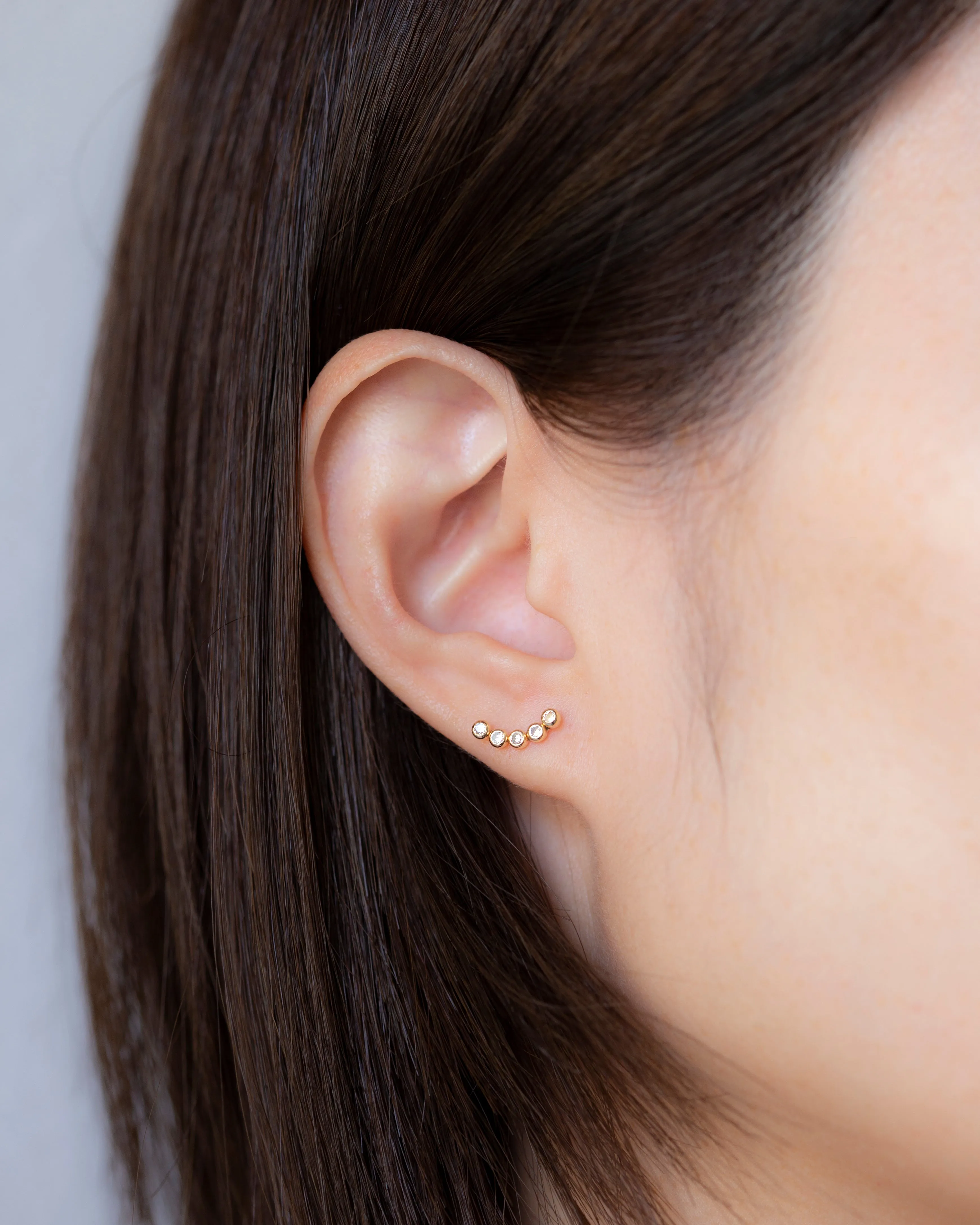 14k Swoop Climber Earrings