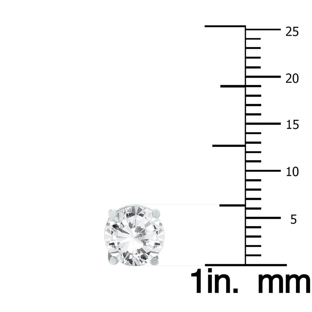 14K White Gold 2 Carat Tw Ags Certified Diamond Solitaire Earrings