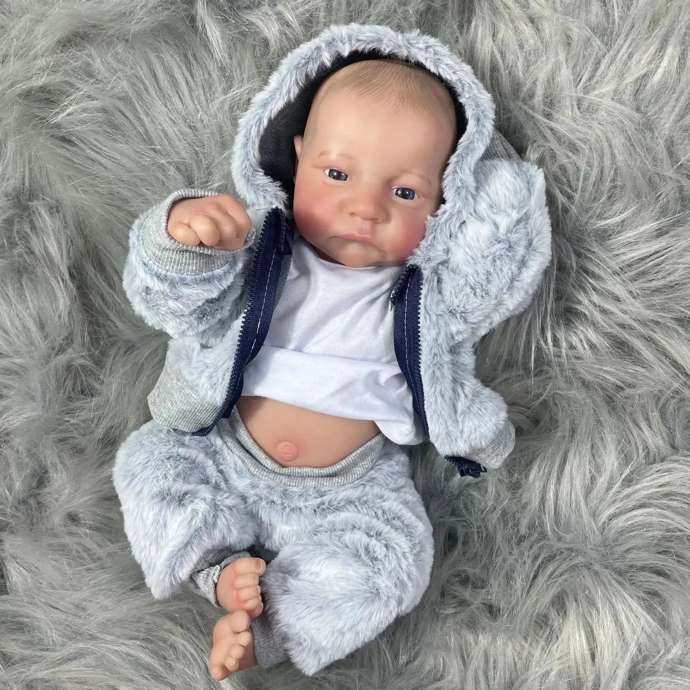 17-Inch Twins Reborn Baby Doll - Full Vinyl Body, Washable, Boys or Girls