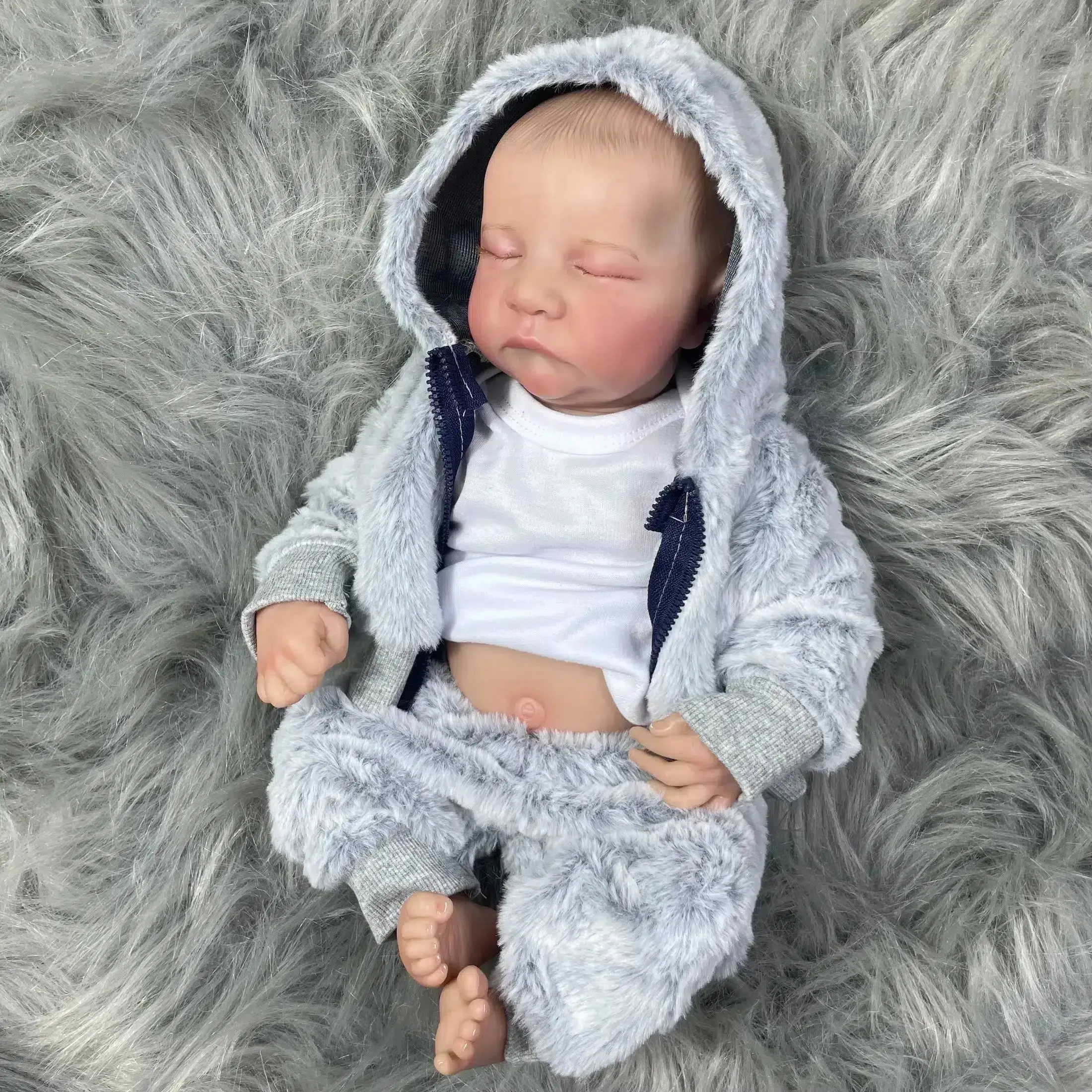 17-Inch Twins Reborn Baby Doll - Full Vinyl Body, Washable, Boys or Girls