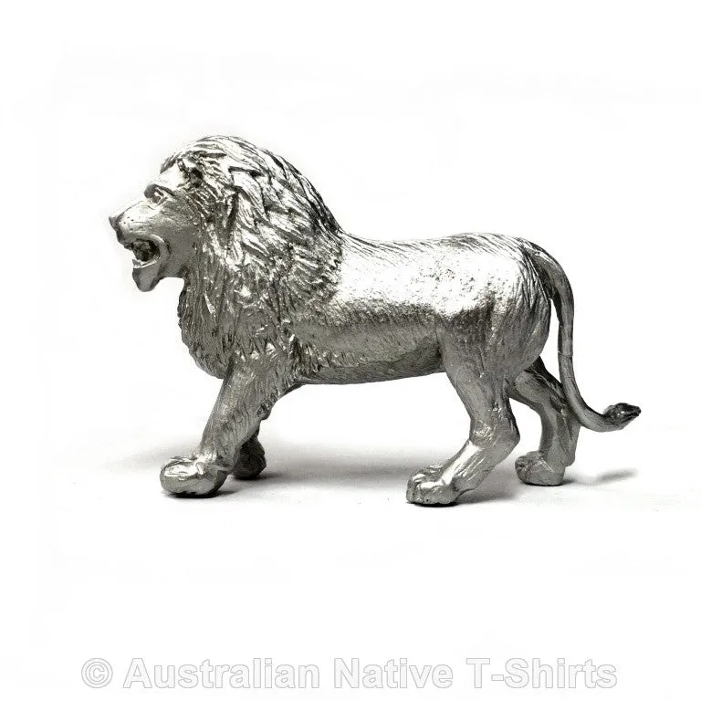African Lion Pewter Figurine (8cm)