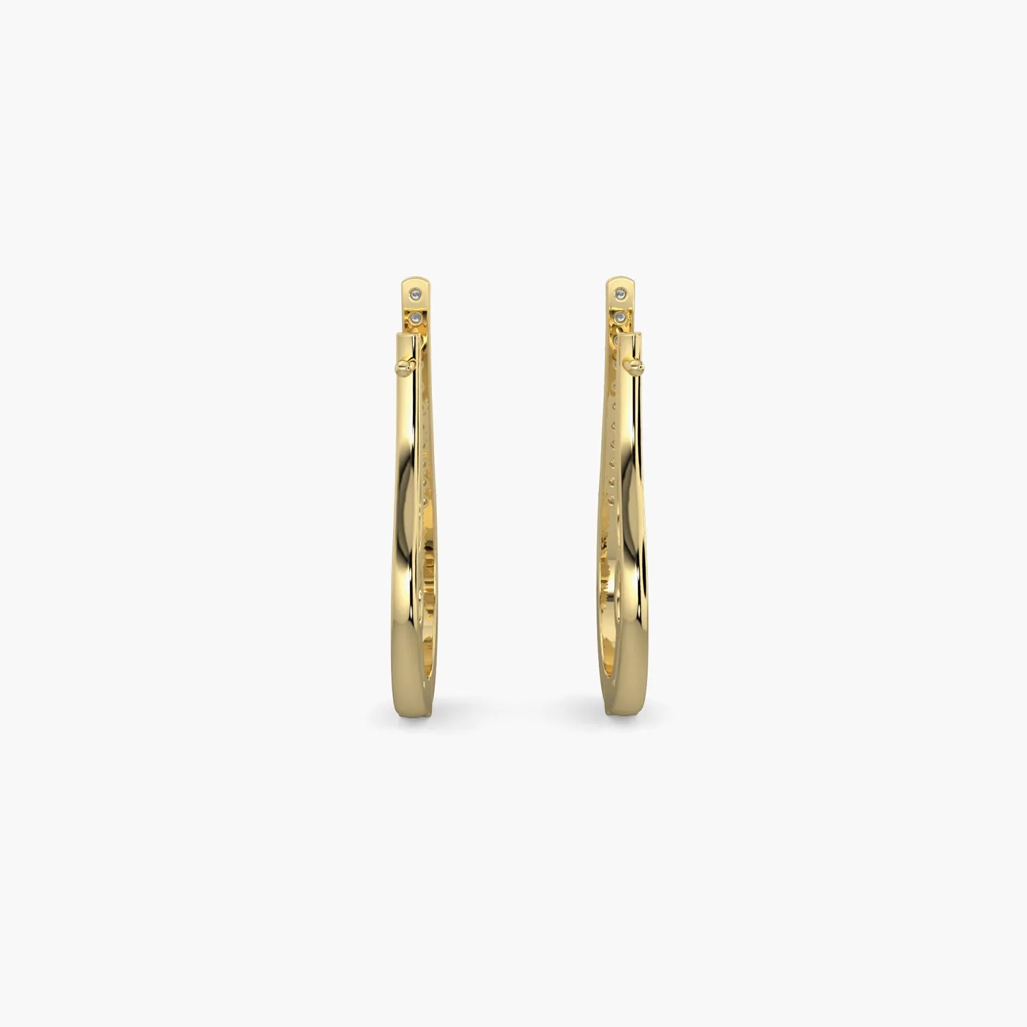 Diamond Earrings 0.1 cts TW 18k Gold