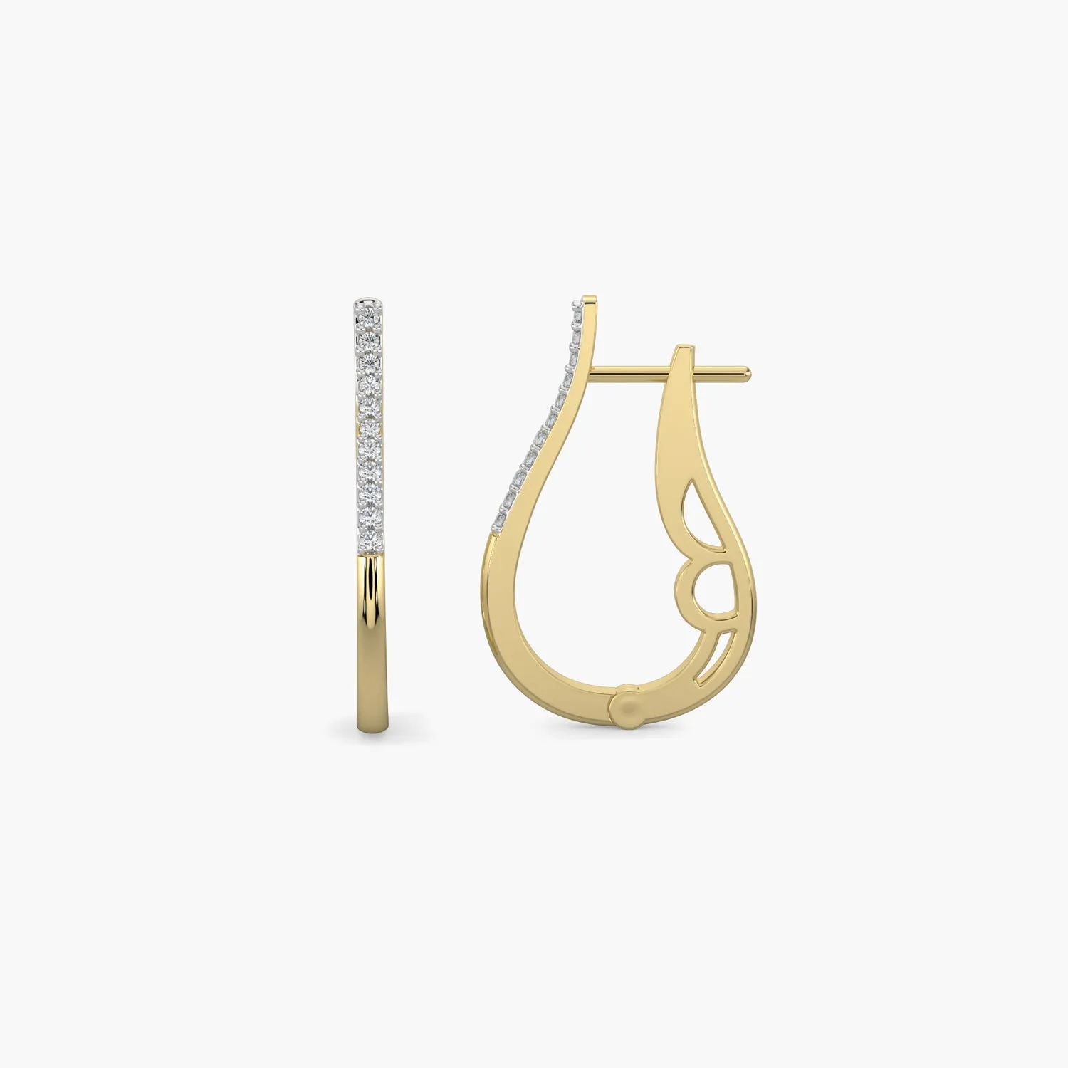 Diamond Earrings 0.1 cts TW 18k Gold