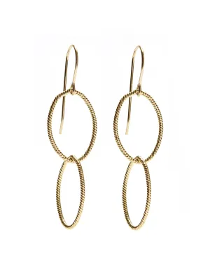 Double Earrings - gold