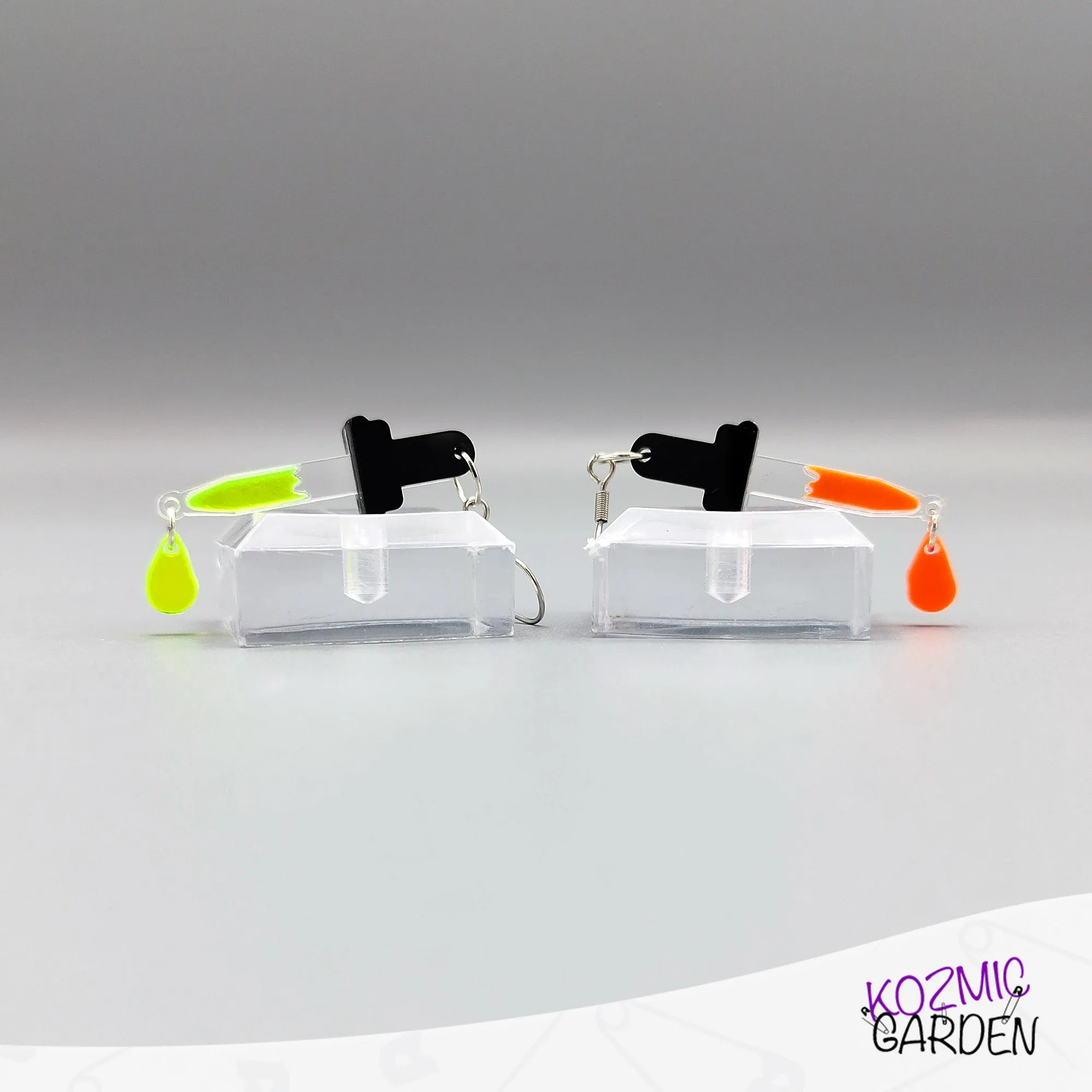 Dropper Earrings – Mad Scientist Power!