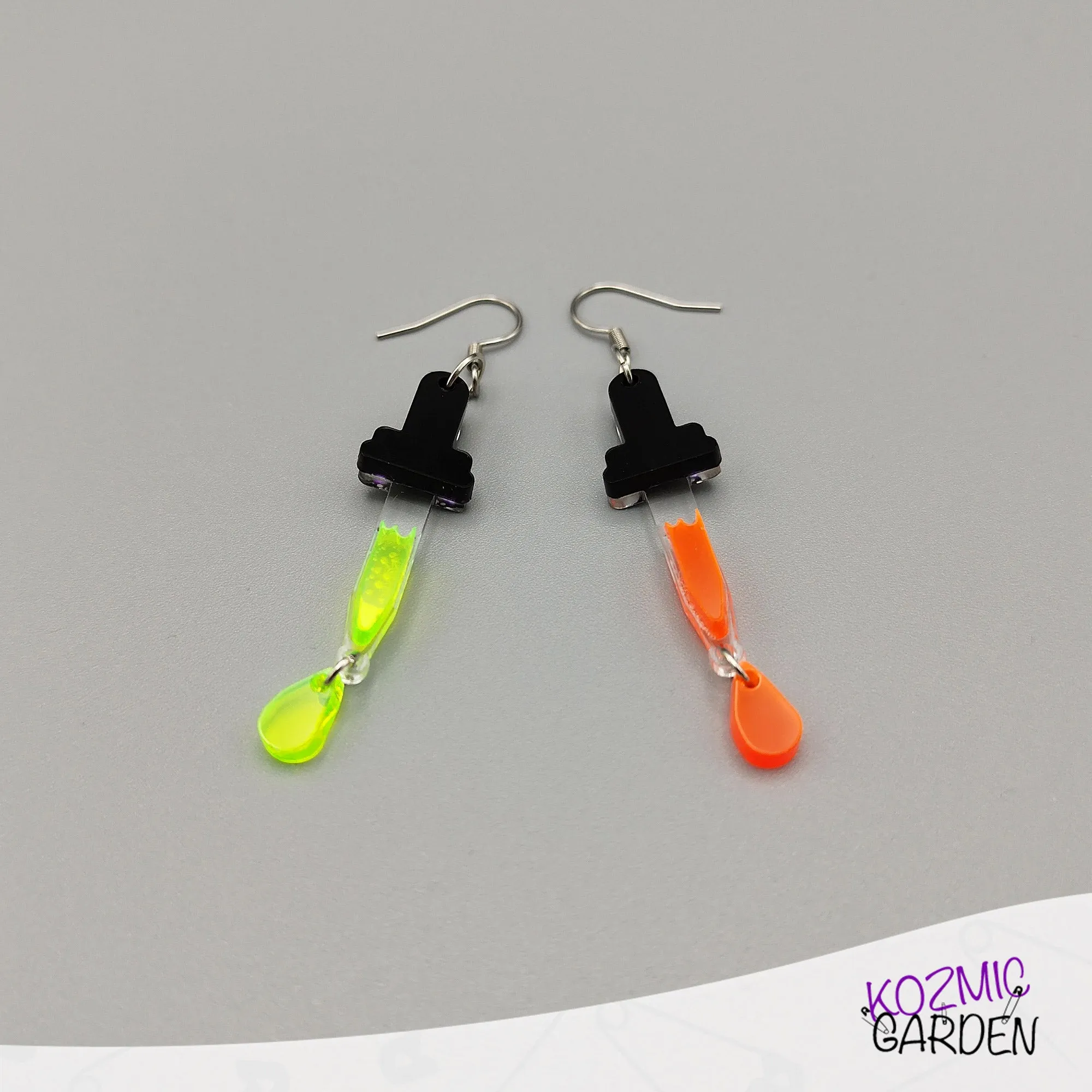Dropper Earrings – Mad Scientist Power!