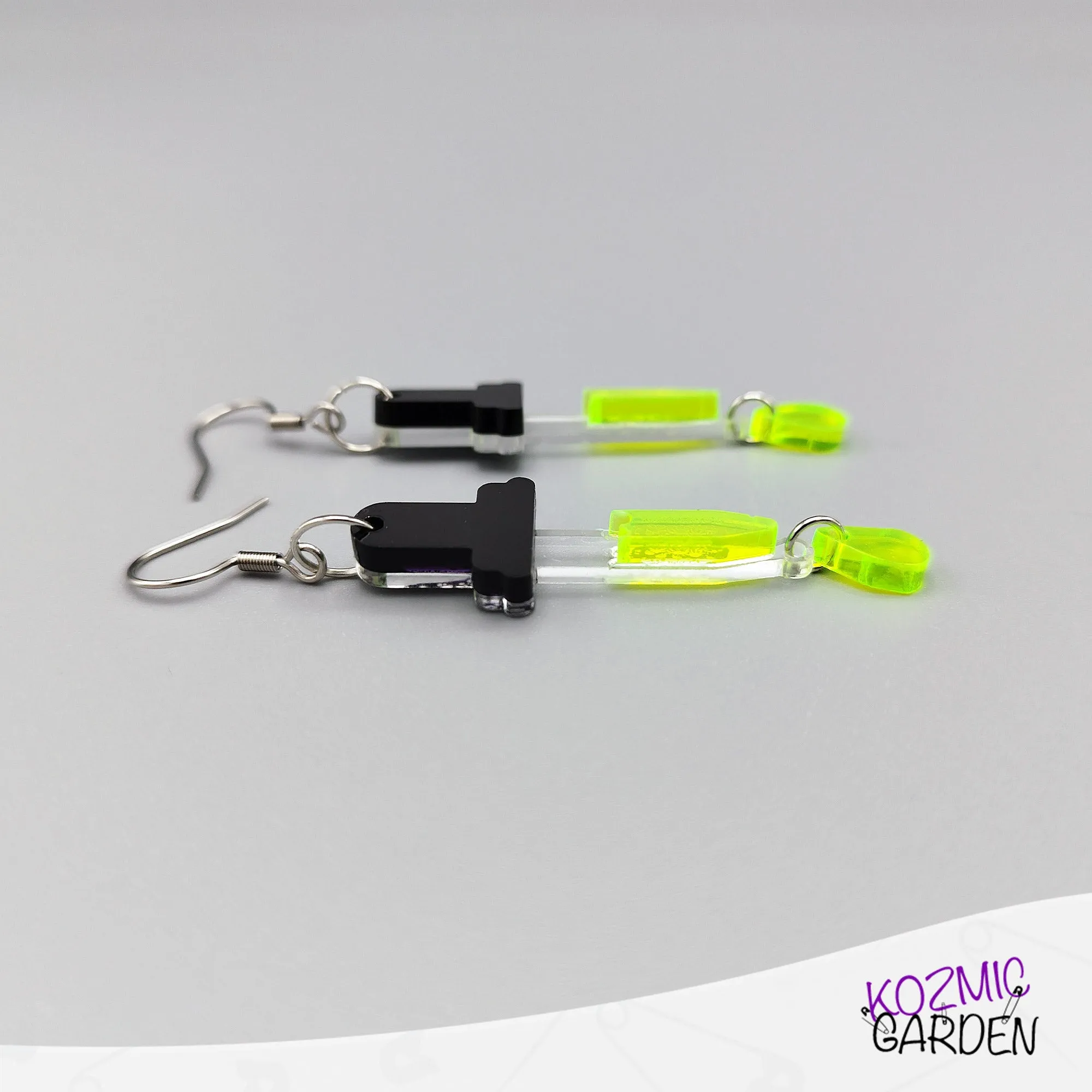 Dropper Earrings – Mad Scientist Power!