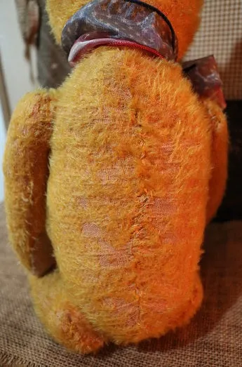 German Petz Jointed Golden Mohair Bear with Growler Adorable