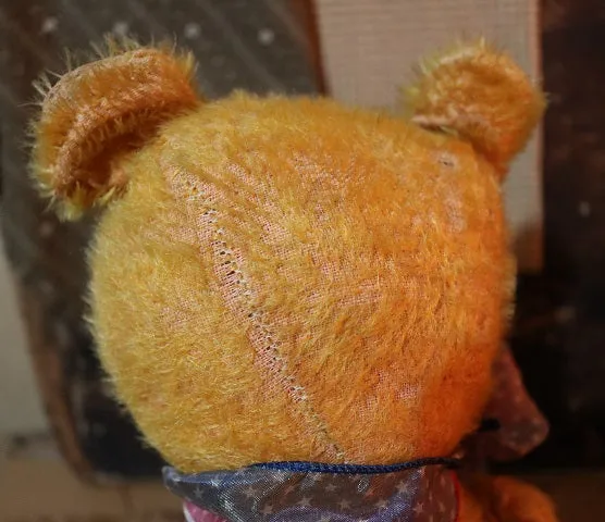 German Petz Jointed Golden Mohair Bear with Growler Adorable