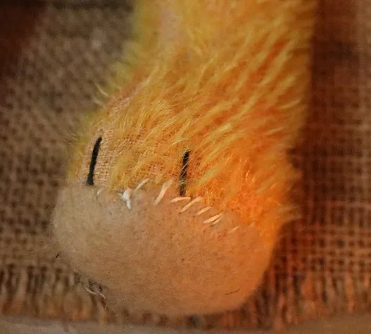 German Petz Jointed Golden Mohair Bear with Growler Adorable