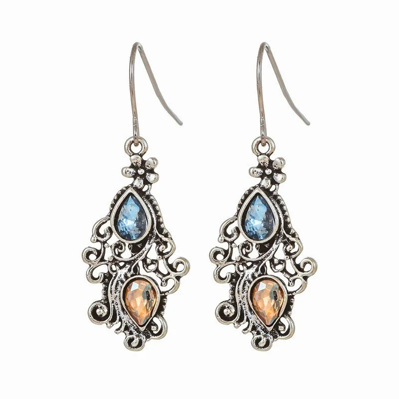 KOARI FILIGREE GEM EARRINGS