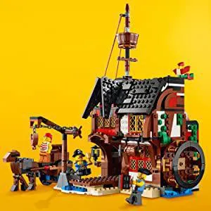 LEGO Creator 3in1 Pirate Ship 31109 Building Playset for Kids who Love Pirates and Model Ships, New 2020 (1,260 Pieces)