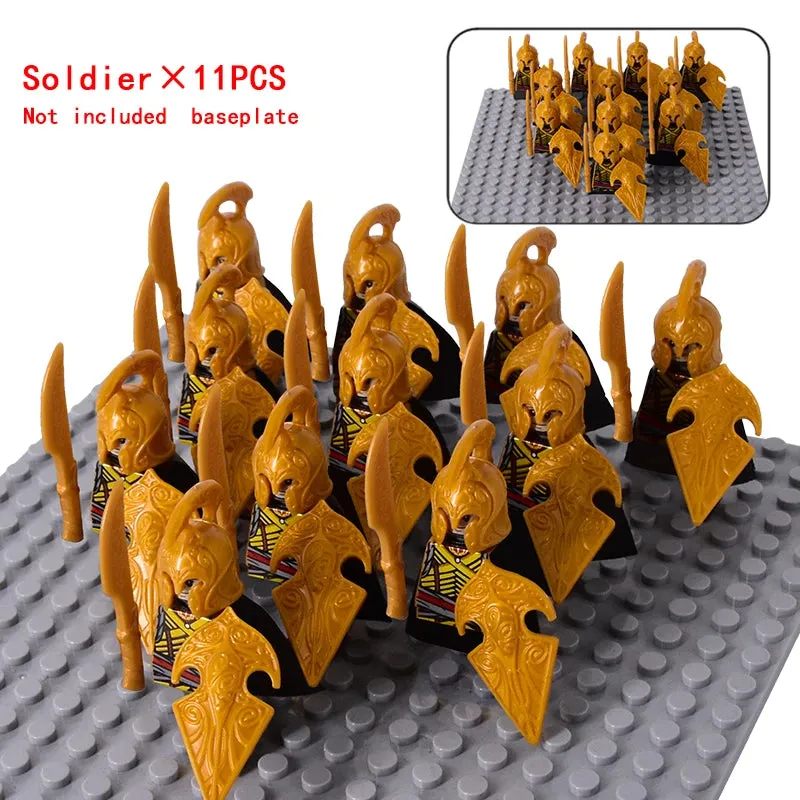 MOC Medieval Dwarf Warrior Elves Knights lotr Figures Building Blocks Accessories Armor Shield Weapon DIY Toys For Children gift