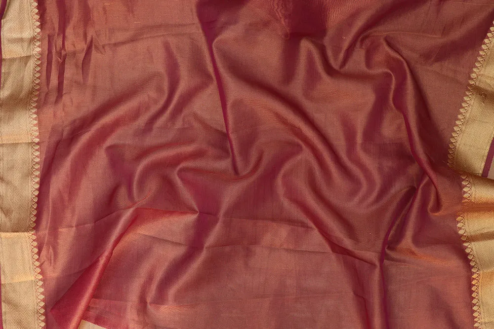 Purple Banarasi Tissue Saree: Elegant & Timeless