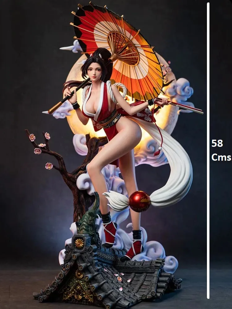 The King of Fighters | Mai Shiranui Action Figure With Light | Waifu Figurine | 58 Cms |