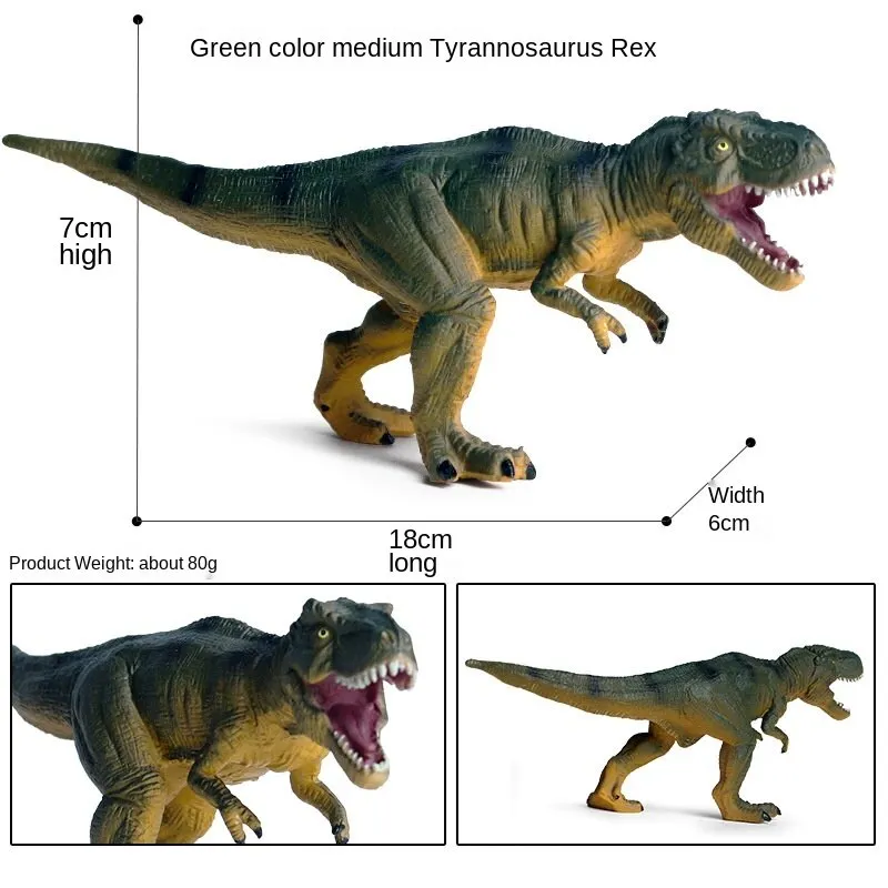 Tyrannosaurus model Blue Tyrannosaurus Jurassic simulation solid animal model decorative items educational toys