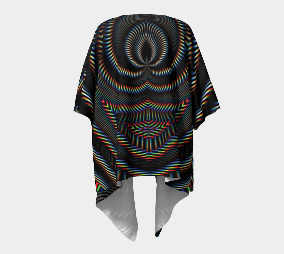Waveform Draped Kimono