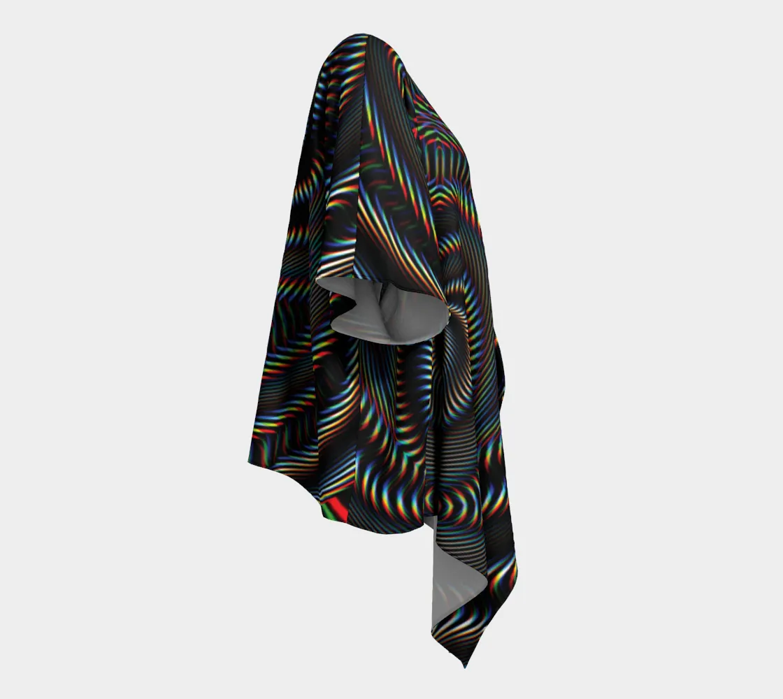 Waveform Draped Kimono