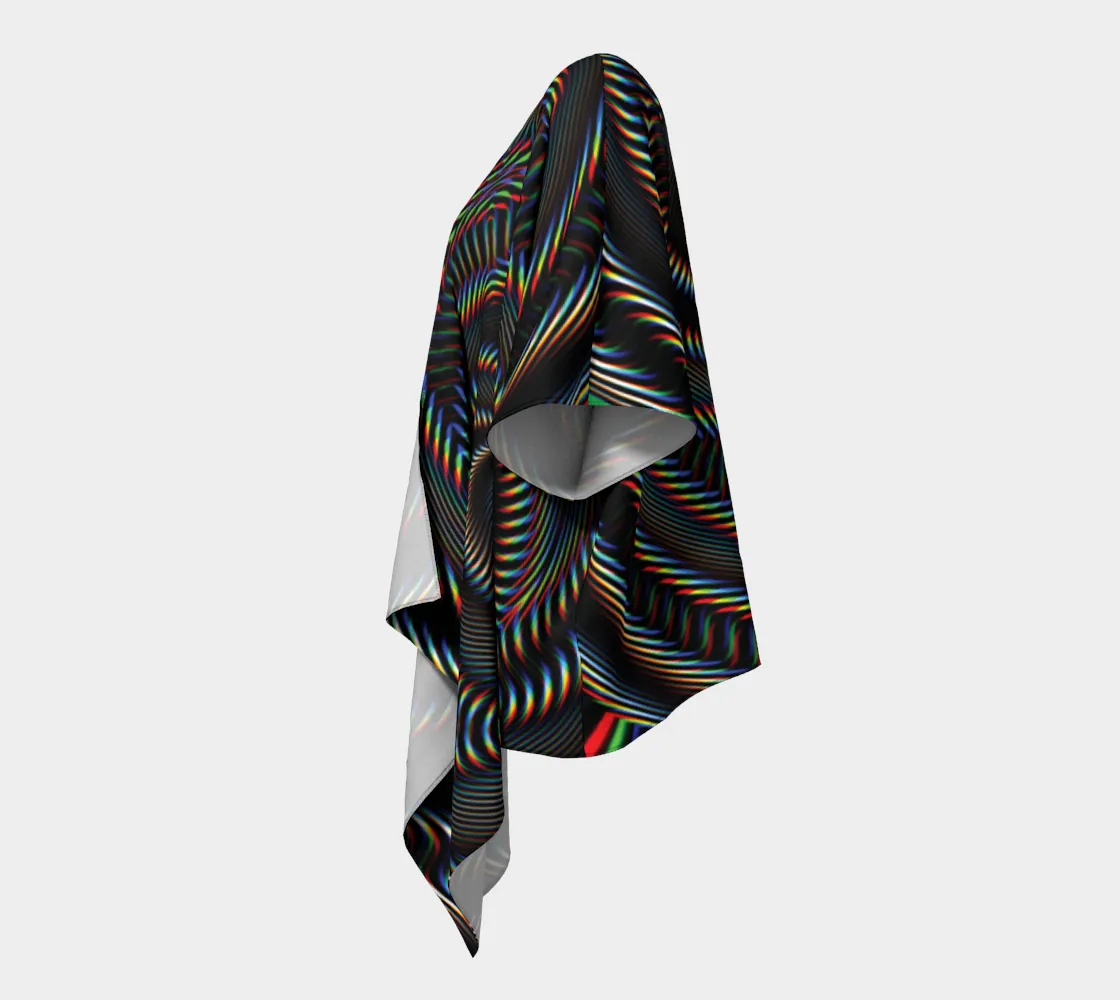 Waveform Draped Kimono